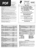 JULY 2013: The Neighborhood Y at Woodfin Group Exercise Schedule