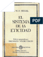 Hegel El Sistema de La Eticidad Etica PDF