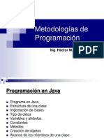 5 Programacion en Java - Estructura Paquetes Tipo Datos Atributos Variables Constantes Metodos Objetos Alcance Entrada y Salida