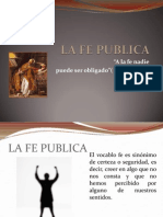 La Fe Publica Exposicion