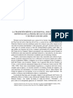 La Tradicion Mistica Occidental Dos Corrientes Distintas en La Poesia de San Juan de La Cruz y Fray Luis de Leon