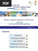 NEWater - Singapore's Experience in Water Reuse v1 - SNR PE Ong Key Wee