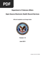 Department of Veterans Affairs Open Source Electronic Health Record Services