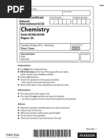 Edexcel IGCSE May 2012 Chemistry Paper - 2