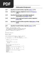 Cryptographic Algorithms