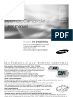 Samsung Camcorder SC-MX20 User Manual