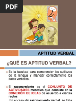 Aptitud Verbal - Ces