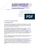 Apuntes Sobre La Génesis Del Pensamiento y La Conducta