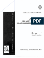 Limit Analysis and Limit Equilibrium Analysis in Soil Mechanics