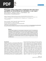 Pulmonary Miliary Tuberculosis Complicated With Tuberculous Spondylitis An Extraordinary Rare Association: A Case Report