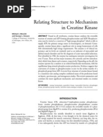 Relating Structure To Mechanism in Creatine Kinase