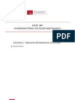 ENSC 283 Introduction To Fluid Mechanics: Chapter 2 - Pressure Distribution in A Fluid