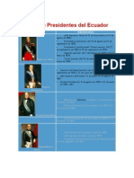 Lista de Presidentes Del Ecuador