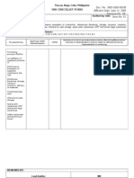 IMS-GEN-003M Audit Checklist On Warehouse and Purchasing