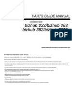 Bizhub 282 Parts Manual