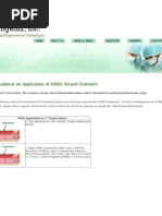 Guidance On Application of MEBO Wound Ointment