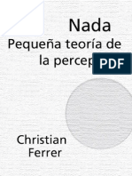 FERRER CHRISTIAN - Nada Pequena Teoria de La Percepcion