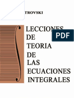 Lecciones de Teoría de Las Ecuaciones Integrales - I. Petrovski