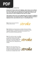 The Right Way To Stroke Text