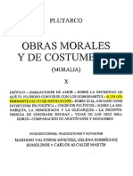 Tomo X - OBRAS MORALES Y DE COSTUMBRES - Plutarco - A UN GOBERNANTE FALTO DE INSTRUCCIÓN