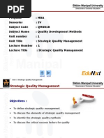 QDM Unit 1 Strategic Quality Management PPT Final