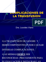 Paysandu Complicaciones de La Transfusion