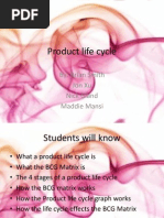 Product Life Cycle and BCG Matrix