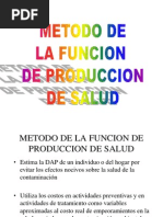 Funcion de Produccion de Salud