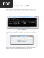 Autentificacion de Usuarios en Java Con Mysql