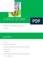 Suinocultura - Manejo Sanitario Dos Suinos - Trabalho Ifma