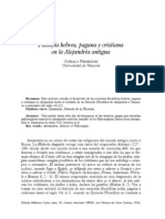 Filosofía Hebrea, Pagana y Cristiana en Alejandria Antigua - G. Fernandez - Ensayo