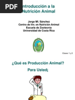 Introducción A La Nutricion Animal