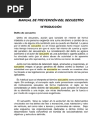 Manual de Prevencion Del Secuestro