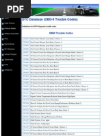 BMW Trouble Codes