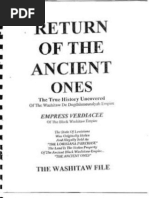 The Return of Ancient Ones Empress Verdiacee Tiari Washitaw Turner Goston El Bey PDF