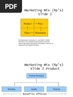 Marketing Mix (4p's) Slide 1: Product Price