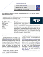 Whatman (2011) Kinematics During Lower Extremity Functional Screening Tests - Are They Reliable and Related To Jogging