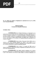 Reglamento de Aplicación Ley 20-00 Sobre Propiedad Intelectual