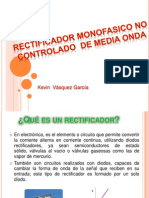 Rectificador Monofasico No Controlado de Media Onda