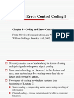 Lecture 10: Error Control Coding I