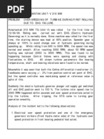 Overspeeding of Turbine During First Tolling Due To EHG Failure