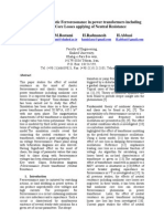 Elimination of Chaotic Ferroresonance in Power Transformers Including Nonlinear Core Losses Applying of Neutral Resistance A.Abbasi M.Rostami H.Radmanesh H.Abbasi