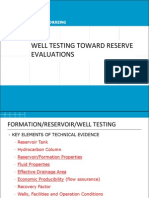 Day 3 Am - Well Test Toward Reserve Evaluations