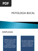 PATOLOGIA BUCAL Displasias