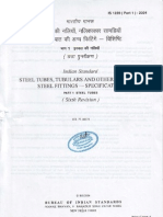 Is 1239 - (2004) Steel Tubes, Tubulars and Other Wrought Steel Fittings - Specification Steel Tube