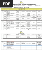 Matriz de Contenidos y Evaluaciones Por Bimestre A