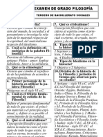 Banco de Preguntas 3°filosofía Examen de Grado