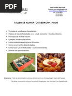 Taller de Alimentos Deshidratados