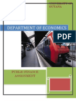 Public Finance Assignment