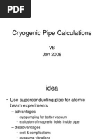 Cryogenic Pipe Calculations